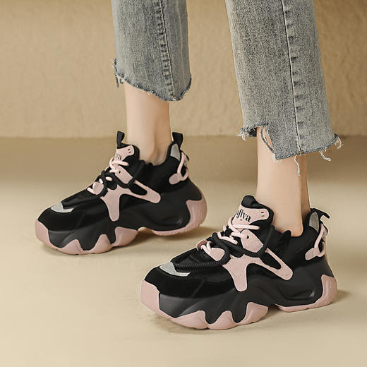 品质好货 | Safiya/索菲娅2023秋冬百搭厚底潮流运动撞色老爹鞋 SF34112716 商品图1