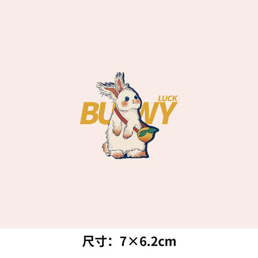 兔子潮牌新款T恤卫衣图案热转印花贴T恤卫衣图案数码白墨烫画贴 商品图2