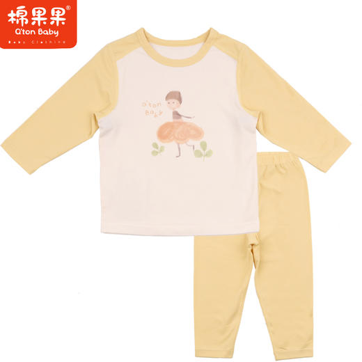 棉果果专柜同款春季新品内衣家居女宝5A抗菌莫代尔套头套装M121302424725 商品图3