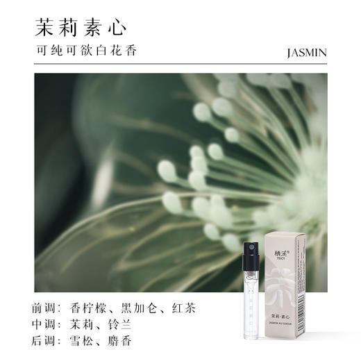 【栖溪试香推荐】茉莉素心 雪浸山茶雾月竹影佩兰当归   桃花檀枫叶午醉羊绒试香1.5ml 商品图4