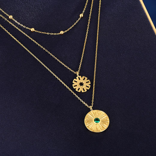 Shadow影系列｜叠戴三跨项链 商品图3