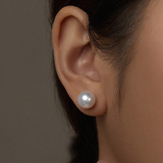 【宏艺珠宝】小灯泡·18K金珍珠耳钉 商品图4