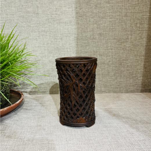 竹子笔筒°做旧黄杨 商品图0