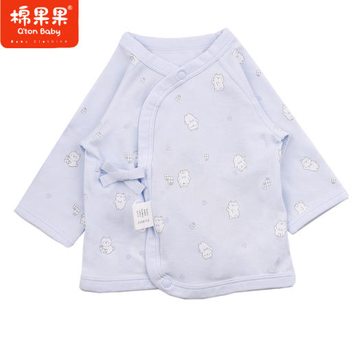 棉果果专柜同款春季新品内衣家居男宝5A抗菌莫代尔长袖半背衣M111110424707 商品图0