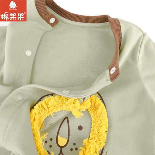 棉果果专柜同款春季新品男童纯棉偏襟连体衣M112720224042 商品图6