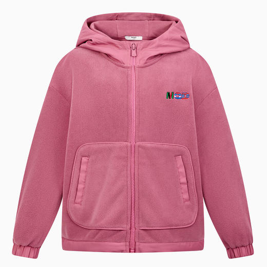 【秒】【MQD】【170】童装双面奥粒绒连帽男童外套春秋款新款宝宝韩系儿童秋装 紫薯 商品图3