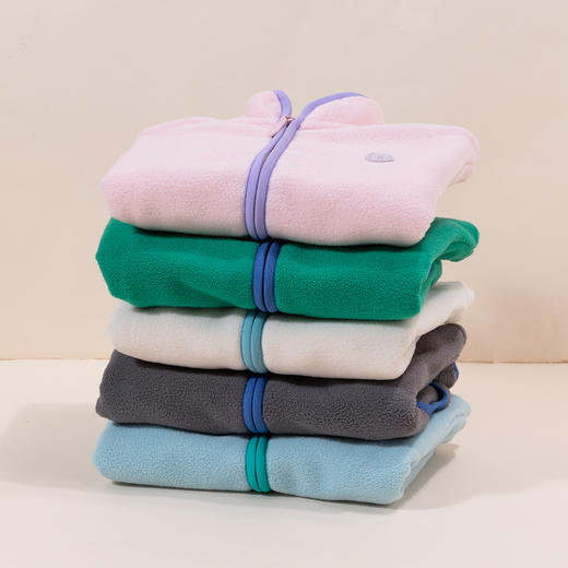 贝贝怡童装男童外套秋冬上衣女童外衣儿童摇粒绒休闲外套洋气夹克ZB1DS003 商品图2