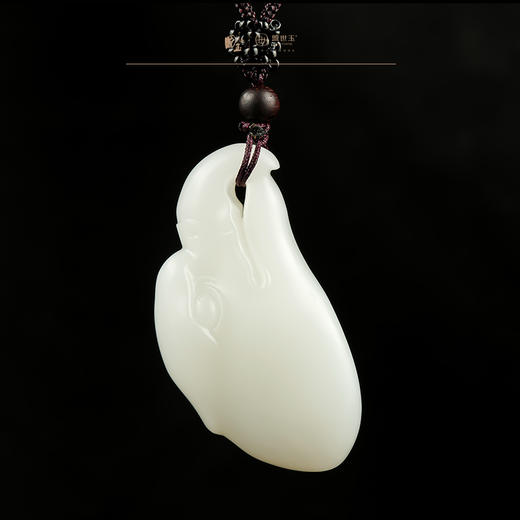 新疆国玉盟世玉和田玉羊脂玉挂件鹰（一世英武）【带证书·顺丰物流】 商品图2