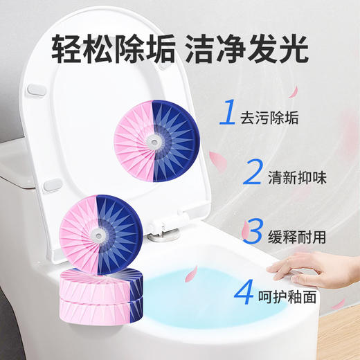 日用百货-10个装芳香蓝泡泡厕所清洁剂 商品图2