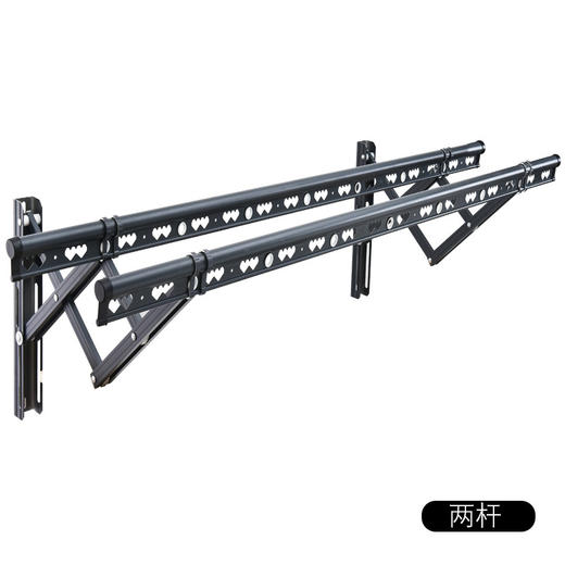 伸缩晾衣架室外墙阳台户外推拉晒衣架铝合金晾衣杆加筋加厚凉衣架，注：包安装服务需要另外下单 商品图6