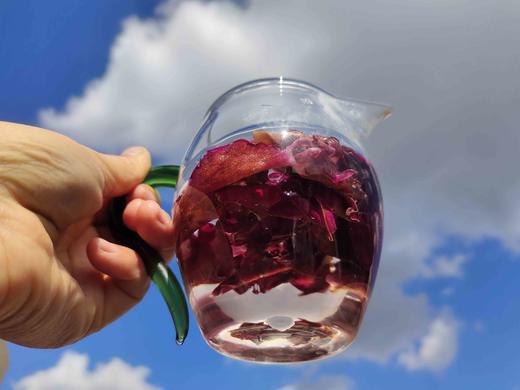 安叶家自产墨红玫瑰干花瓣50克 商品图0