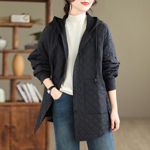 裁缝学苑AS169夹棉外套纸样女装新款中年妈妈连帽绗棉服服装打板 商品图2