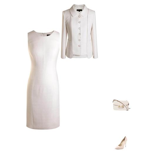 典雅浪漫—通勤风—翻领长袖粗花呢珍珠扣秋冬小香风外套 1705025 商品图2