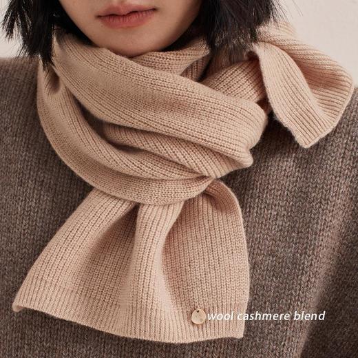 【48小时发货】王炸来袭！自然款&羊绒围巾羊毛混纺针织围脖情侣款配套毛线冷帽 商品图1