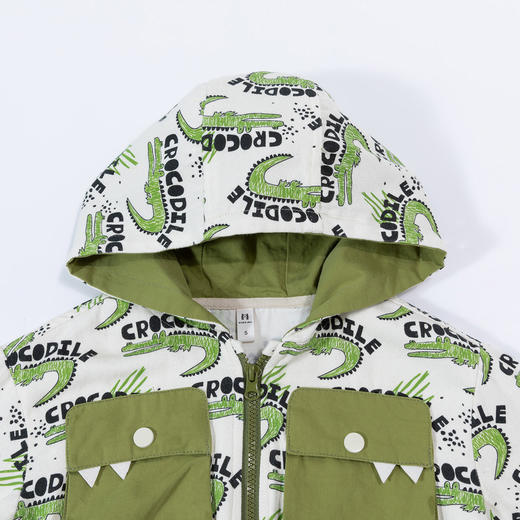 贝贝怡童装儿童连帽外套春季新款百搭休闲上衣男女中大童春秋衣服ZB1DS012 商品图1