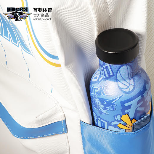 北京首钢篮球俱乐部官方商品 | 首钢体育白色双肩包大容量精致 商品图4