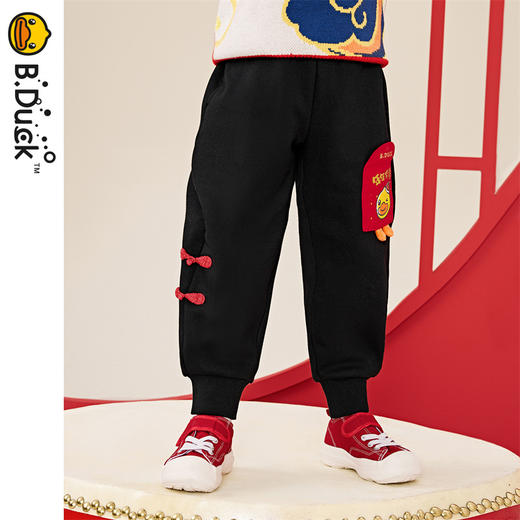 B.DUCK小黄鸭童装冬季针织长裤 BF5463051 商品图2