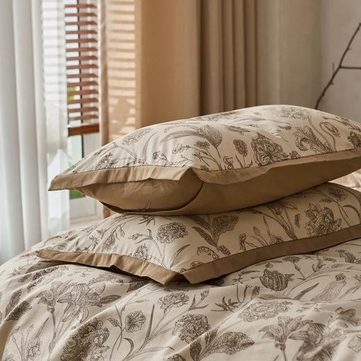 全棉加厚磨毛四件套冬季纯棉床单被套美式复古风秋冬季印花四件套 心选到家 商品图3