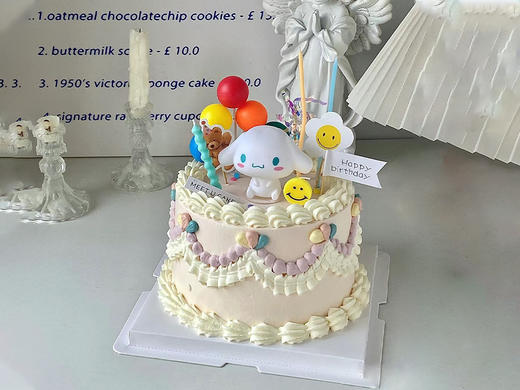 【派对玉桂狗】网红玉桂狗生日蛋糕·夹心可选 健康奶油蛋糕 商品图0