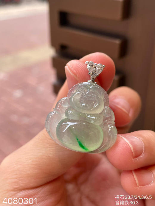 4080301，飘翠佛公吊坠。具体价格微信咨询 商品图3