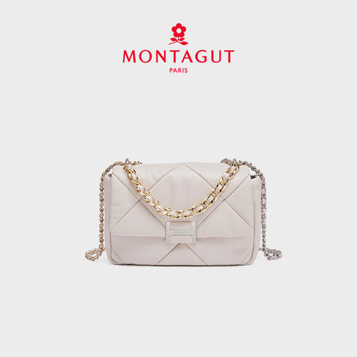 【高级羊皮系列】梦特娇时髦大菱格渐变链条斜挎包小号 商品图2