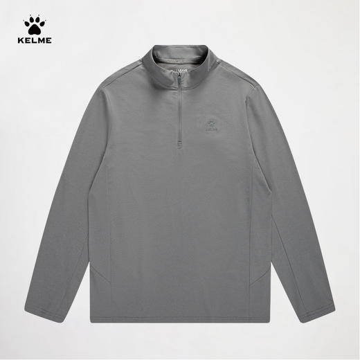 卡尔美春季新款尽享自在系列男士半开襟长袖T恤 商品图1