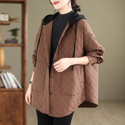 裁缝学苑AS169夹棉外套纸样女装新款中年妈妈连帽绗棉服服装打板 商品图5