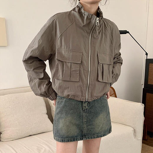 裁缝学苑AQ229薄款夹克短外套纸样女装工装风插肩上衣服装打板 商品图3