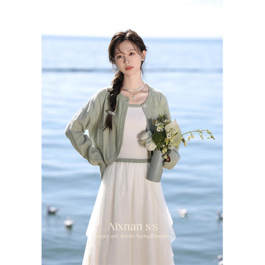 鹿向南 《青梅乌龙茶》米白色吊带款L333109-1 商品图2