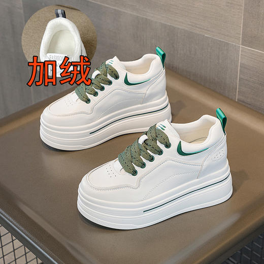 真皮小个子休闲8厘米增高厚底松糕低帮透气鞋LMS7117 商品图10