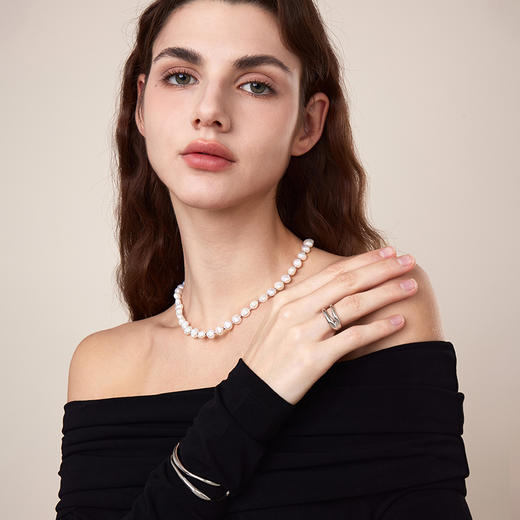 【送礼组合】ARSIS｜流光系列 流线双层手镯+戒指 商品图4