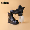 超值精选 | Safiya/索菲娅2023冬季复古英伦风小个子马丁靴 SF33912351 商品缩略图3