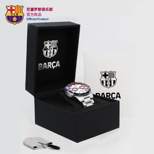 巴塞罗那俱乐部官方球迷商务高端手表精钢表带防水腕表男聚星动力 商品图2