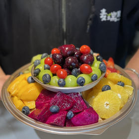 彩虹豪华双层星球果盘