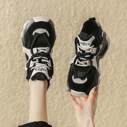 品质好货 | Safiya/索菲娅2023秋冬百搭厚底潮流运动撞色老爹鞋 SF34112716 商品图6