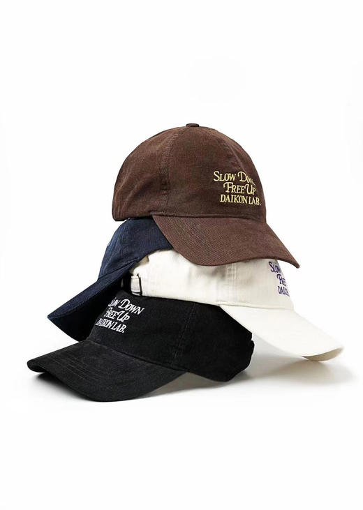 DAIKON Lab 23AW 灯芯绒LOGO刺绣鸭舌帽 商品图0