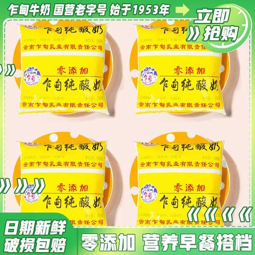 【云牛牛奶】乍甸纯酸奶180g/袋（配送前24小时内拒绝退货，仅每周二、周五12：00-18：00配送，介意勿拍） 商品图3