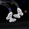 LY 006锆石镶嵌高级感耳饰时尚比翼双飞蝴蝶耳钉 商品缩略图1