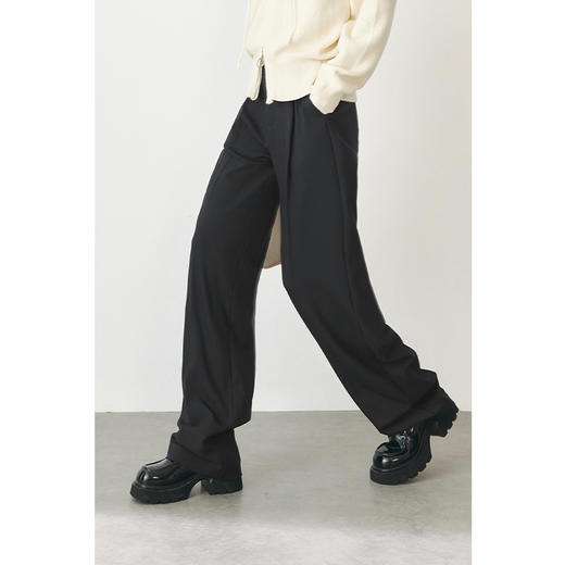 【严选】诗凡黎春经典百搭直筒宽松西装长裤SF2350191 商品图4