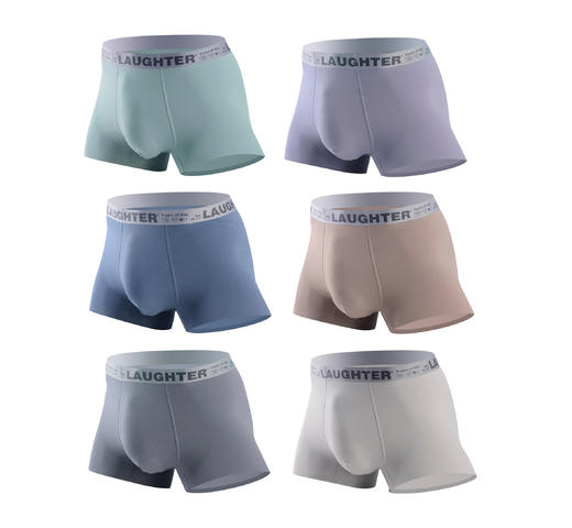 男士60支棉蚕丝腰头印花无痕中国好棉腰头撞色80s棉平角内裤H686/H626/3023 商品图1