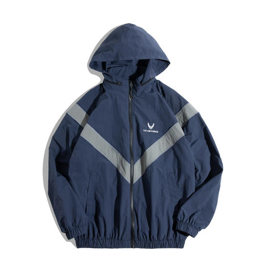 马登 复古ARMY反光飞行员夹克速干运动训练服上衣外套秋冬女 商品图5