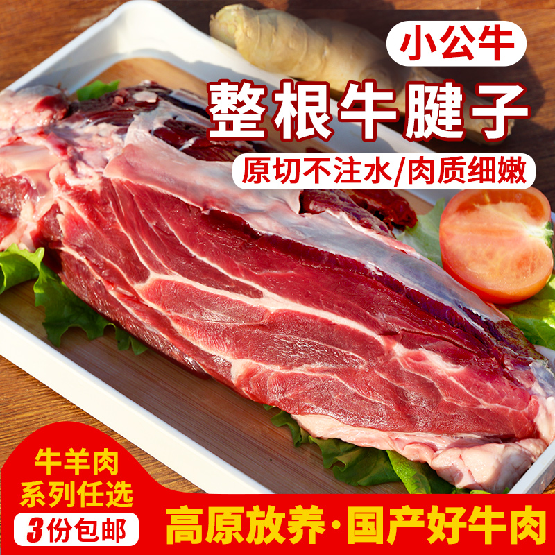 整根牛腱子肉  高原放养牛肉  纹理清晰  肉质紧实  不注水