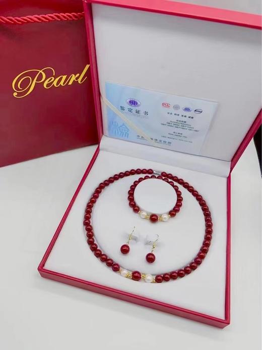 [小滋心选]【活动价低至￥89.9】【朱砂首饰三件套 紫金砂塔链】黛唯梵 项链手链耳环 女神节送妈妈送婆婆新年礼物 商品图4