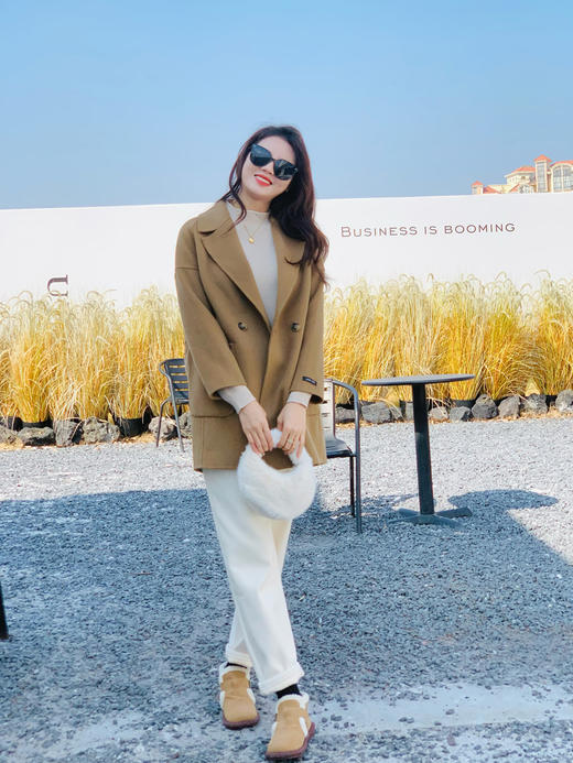 【轻松双面呢】小个子中长款  100%双面呢外套 商品图9