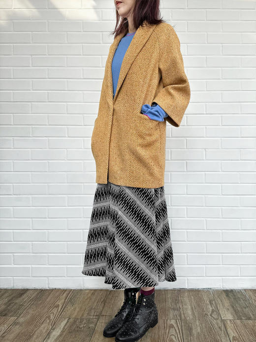 TYNVIE 可拆卸毛翻领中长外套 商品图3