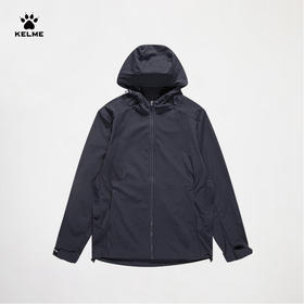 卡尔美春季新款尽享自在系列男士休闲连帽梭织外套