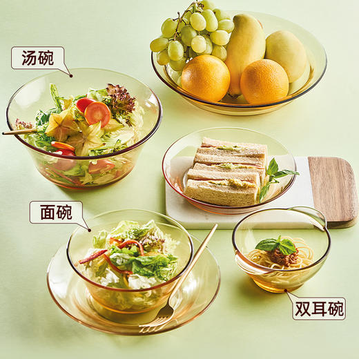 【可进洗碗机消毒柜】康宁餐具美式简约餐具碗碟套装颜值餐具耐热饭碗深碟浅碟餐具套装 商品图4