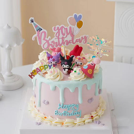 【库洛米妙妙】少女库洛米生日蛋糕·夹心可选 健康奶油蛋糕 商品图0