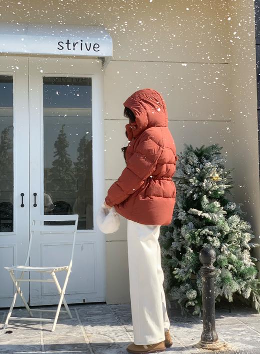 【活力羽绒服】90白鸭绒 饼干扣 高腰抽绳 一手长羽绒服 商品图5