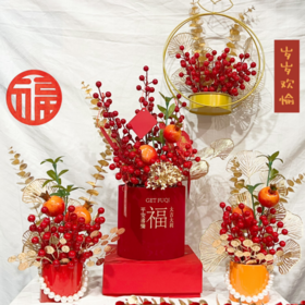 🎁第一桶福气到❗【新年年宵花桶】满满福气“抱”🌸回家， 新年到福气到🧧财气满满🧧，又是一年岁末，新年福桶摆出来，✌️敬颂冬绥，平安喜乐，万事胜意